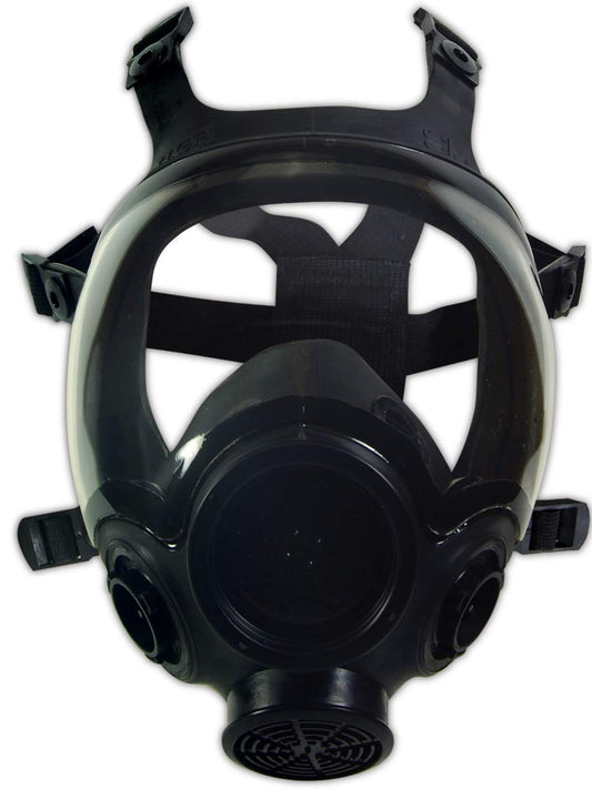 MSA 805408 Advantage 1000 Series Full-Facepiece Respirators - Size: Medium, Hycar, Twin-Port, Reusable Gas Mask, Without Filters, MSA Advantage Cartridge Compatible