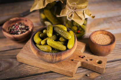 Sanniti Cornichons | Imported from Spain | Perfect for Charcuterie Boards, in a Salad, or as a Snack | Packed in Vinegar and Salt Brine, 12.3 oz (12.3 oz, 1, Count)