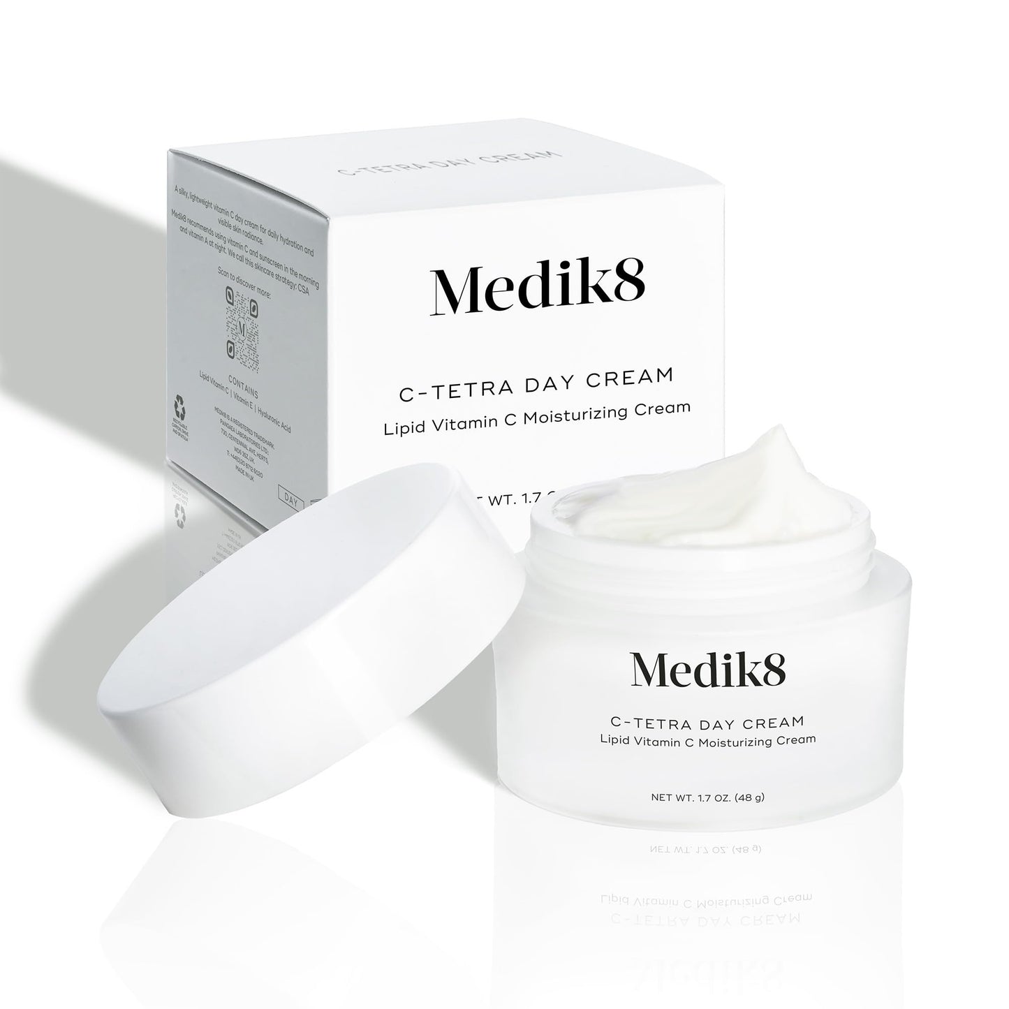 Medik8 C-Tetra Day Cream - Lipid Vitamin C Face Cream - Hydrating, Anti Aging Face Cream - Lightweight Daily Face Moisturizer with Vitamin C - 1.7 oz