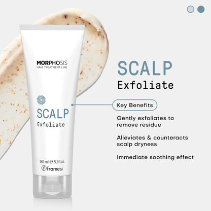 FRAMESI Morphosis Scalp Exfoliate, 5.1 fl oz, Scalp Exfoliator, Pre-shampoo Scalp Treatment