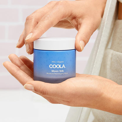 COOLA Organic Moon Silk Recharging Face Moisturizer Mask, Dermatologist Tested Skin Barrier Protection with Vitamin C, Vegan and Gluten Free, 2 Fl Oz