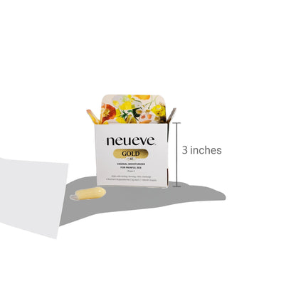 NeuEve Gold Vaginal Moisturizer for Menopause Support, Vaginal Dryness, Odor Control, pH Balance, All-Natural Ingredients, Phase 3 | 4 Count | 1-Month Supply