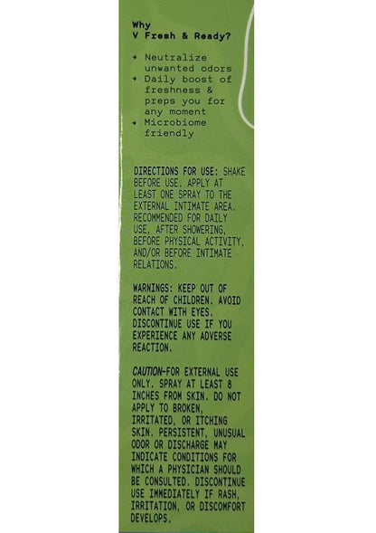V Fresh & Ready Travel Size pH Balanced Refreshing Feminine Deodorizer, 1.2oz