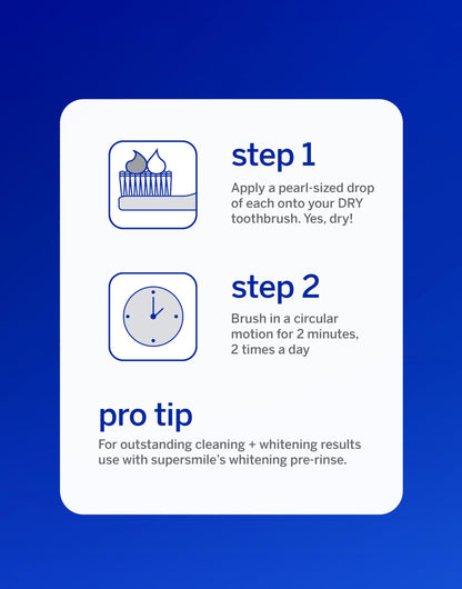 Supersmile Fluoride-Free Whitening System – 8 oz Professional Grade Whitening Toothpaste & Accelerator – Whitens up to 6 Shades & Strengthens Enamel