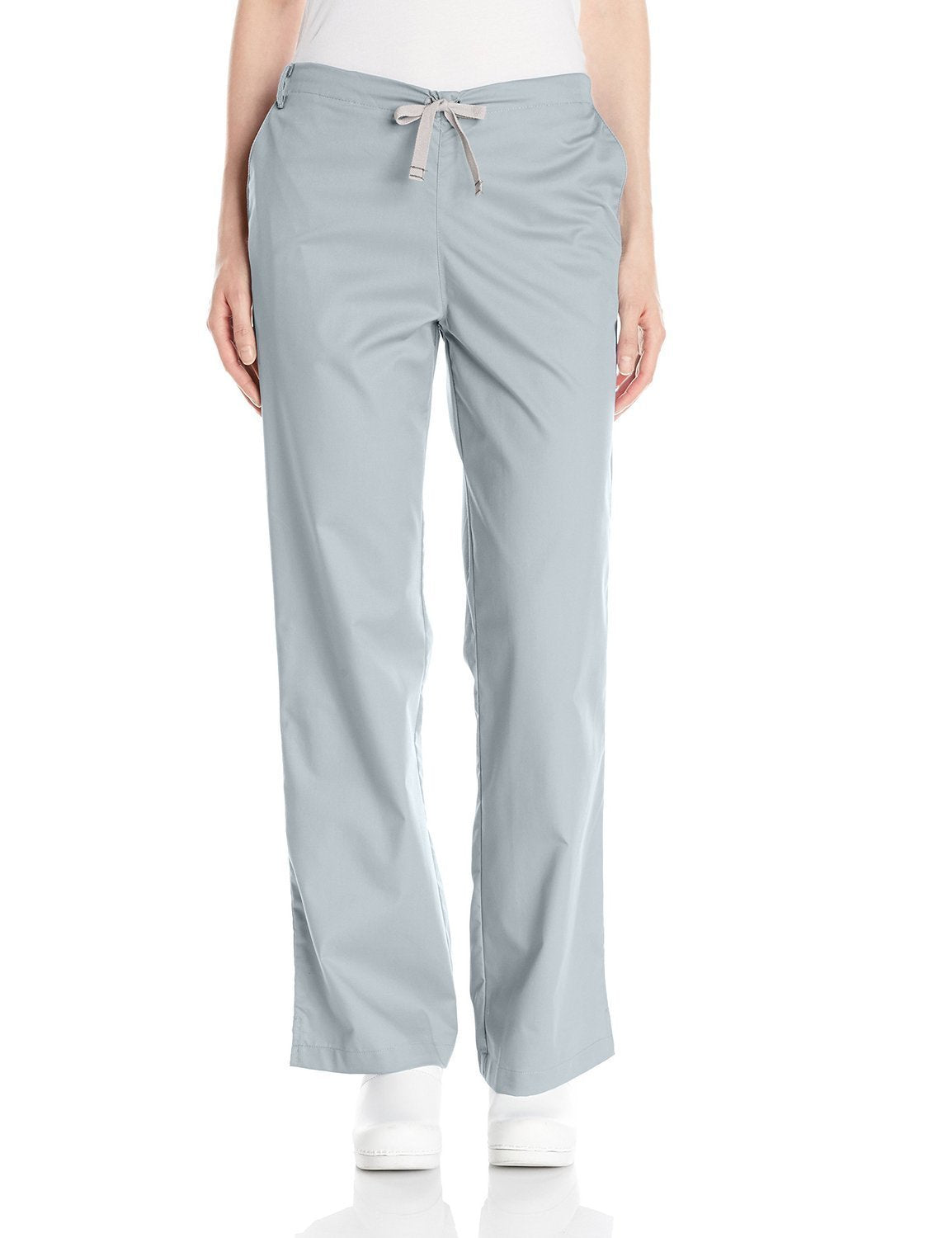 WonderWink Women's Wonderwork Flare Leg Scrub Pant, Grey, Large