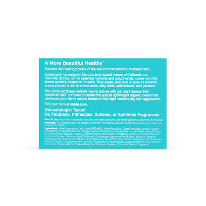 COOLA Organic The Great Barrier Cream Face Moisturizer, Dermatologist Tested Skin Barrier Protection, Vegan and Gluten Free, 1.5 Fl Oz