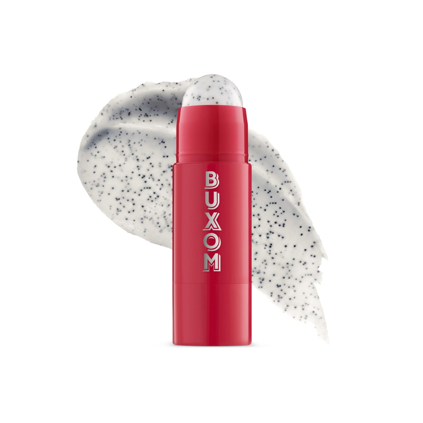 BUXOM Power-Full Lip Scrub, Gentle Sugar-Infused Lip Exfoliating Scrub Stick, Hydrating Lip Care with Vitamin E & Papaya Seed Oil, Cruelty-Free