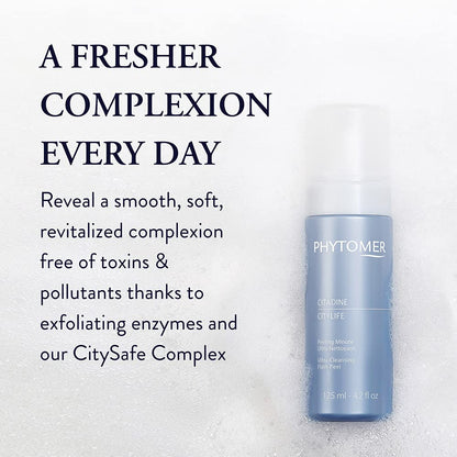 PHYTOMER Citylife Ultra Cleansing Facial Peel | Detoxifying Clarifying Facial Treatment | Hydrating Exfoliator for Soft, Smooth Skin | Rapid Beauty Treatment for Dull Skin | 125ml