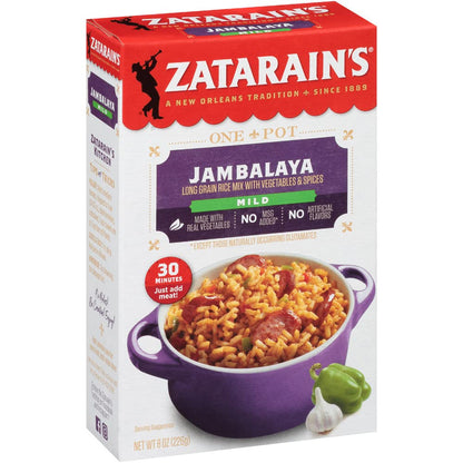 Zatarain's Mild Jambalaya Mix, 8 oz (Pack of 8)