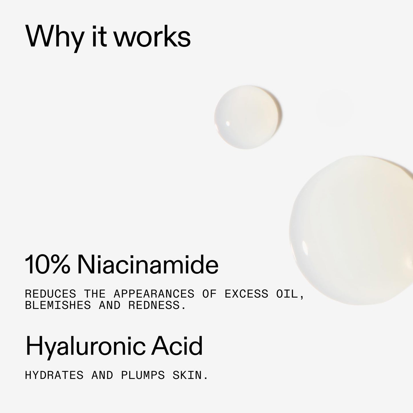 The INKEY List 10% Niacinamide Serum, Lightweight Oil Control Serum Helps with Blemishes and Appearance of Redness, Hydrating 1% Hyaluronic Acid 30ml, 1 fl oz