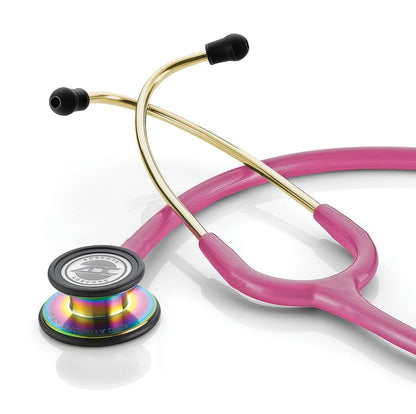 ADC Adscope 608 Convertible Clinician Stethoscope with Tunable AFD Technology, Adult Diaphragm and Adult Bell or Pediatric Diaphragm, 31 inch Length, Iridescent Metallic Raspberry