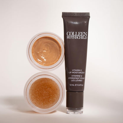 COLLEEN ROTHSCHILD Vitamin E Lip Moisturizer | Brown Sugar | Instant Moisture & Delicious Shine | Hydrate & Protect with Shea Butter & Vitamin E (0.4 fl oz)