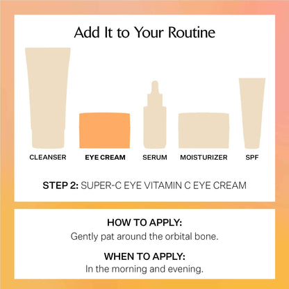 StriVectin Super-C Eye Vitamin C Eye Cream, Brightening and Firming, Boost Skin Dullness with Hyaluronic Acid