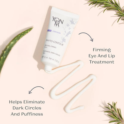 Yon-Ka Phyto-Contour Eye Cream (200 ml) Anti-Aging Under Eye Cream for Dark Circles and Puffilness, Tone and Firm with Vitamin E and Aloe Vera, Paraben-Free