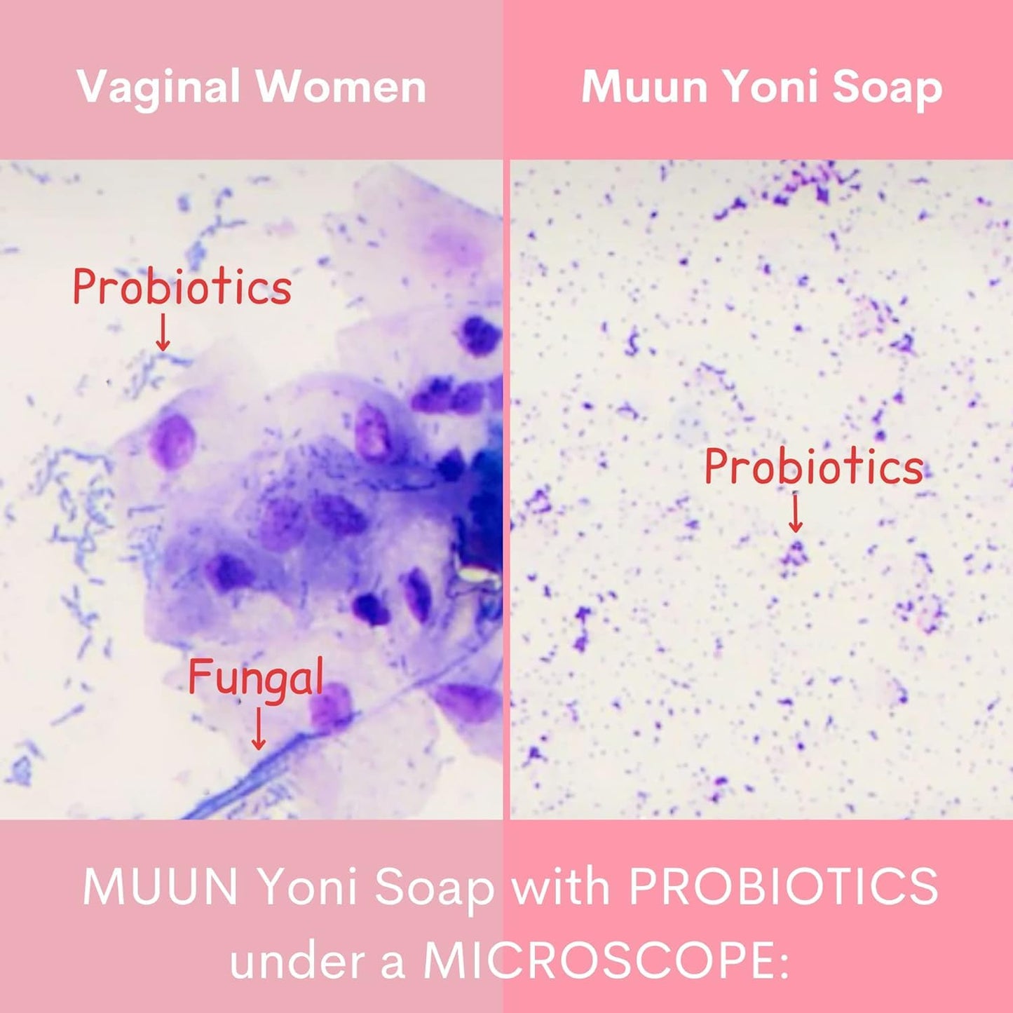 Muun Peach Yoni Soap Bar - Pack 3 Peach Ph Balance Probiotics & Natural Ingredients - Gentle Cleansing Formula Eliminates Odor Vaginal Health - Feminine Wash