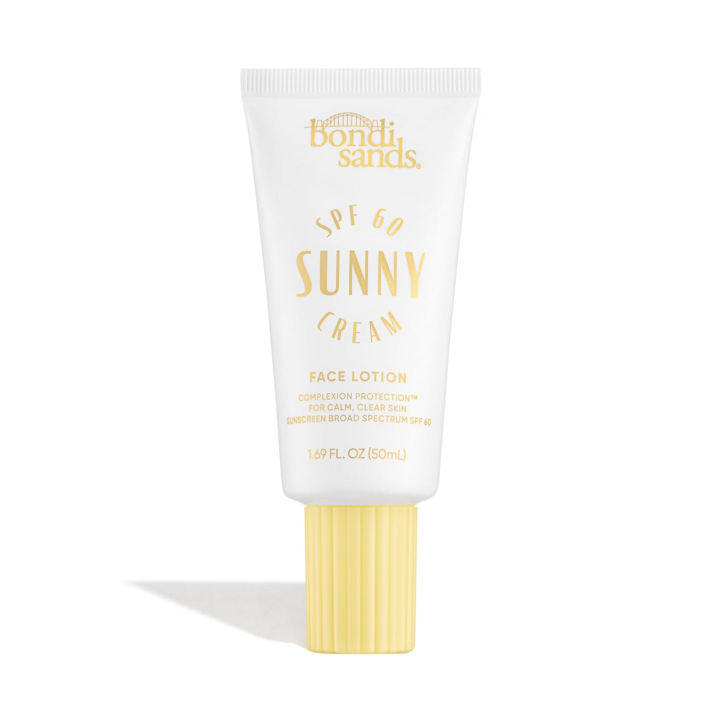 Bondi Sands Sunny Cream SPF 60 Face Lotion, Hydrating + Nourishing Broad Spectrum Daily Sunscreen, Dermatologist-Approved, Oil-Free, 1.69 Fl Oz