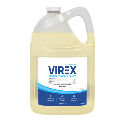 VIREX Diversey CBD540557 All Purpose Disinfectant Cleaner, For Home & Commercial Use, Kills 99.9% of Germs, Multi-Surface, Lemon Scent, 1 Gallon