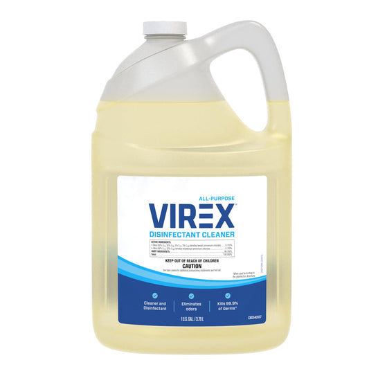 VIREX Diversey CBD540557 All Purpose Disinfectant Cleaner, For Home & Commercial Use, Kills 99.9% of Germs, Multi-Surface, Lemon Scent, 1 Gallon