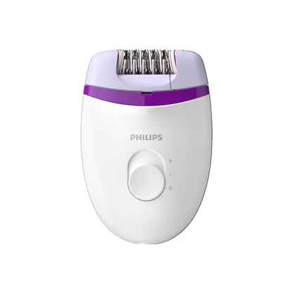 Philips Satinelle Essential Corded Compact epilator Incl. Bikini Trimmer, Brp505/00, 1 Count