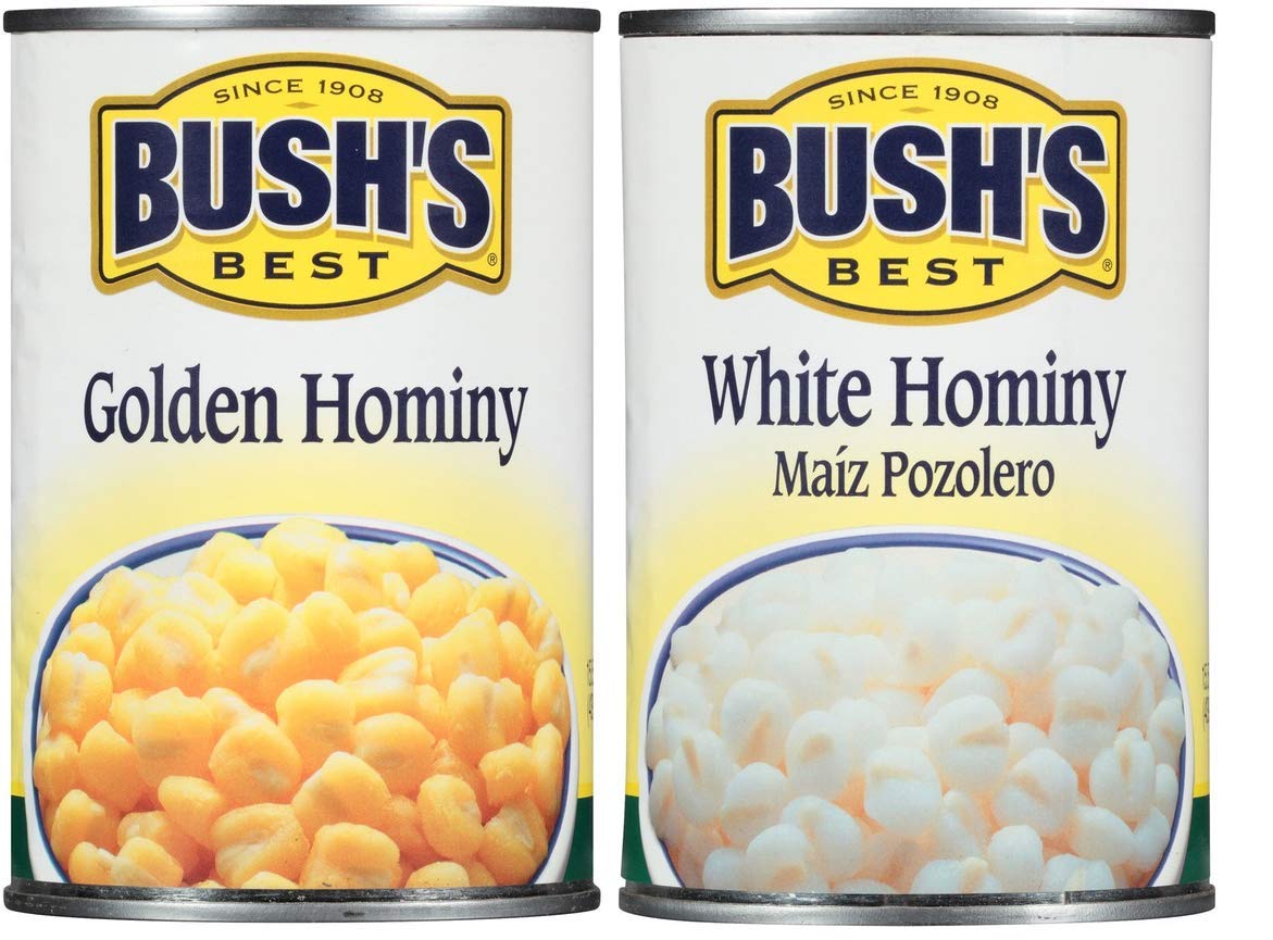 Bush's Best Baked Beans Variety Pack, 3 Golden Hominy Beans, 3 White Hominy Beans, 1 CT