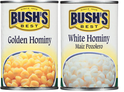 Bush's Best Baked Beans Variety Pack, 3 Golden Hominy Beans, 3 White Hominy Beans, 1 CT