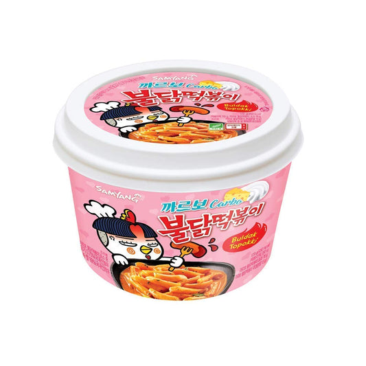 Bulldark Spicy Chicken Roasted Tteokbokki (Carbo (까르보 떡볶이), 5 Pack)