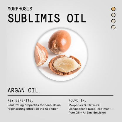FRAMESI Morphosis Sublimis Oil Deep Treatment 8.4 fl oz, Moisturizing Treatment for Hair
