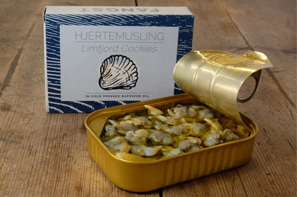 Fangst Hjertemusling | Tinned Limfjord Cockles in Cold Pressed Rapeseed Oil | 1 x110g Can