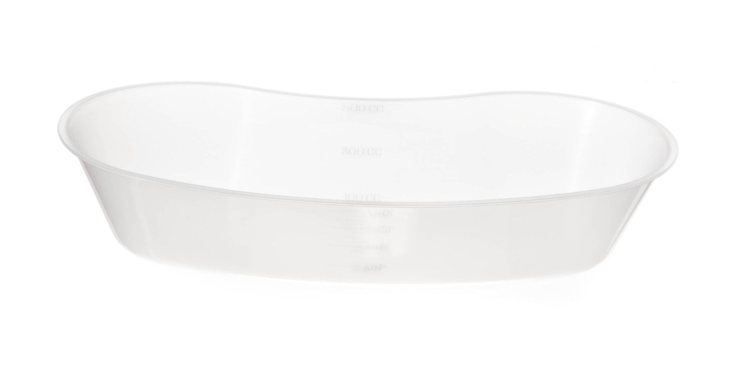 Medline Industries DYNEC80327C Emesis Basins, Plastic, 500 ml, Translucent Pigment Free Color (Pack of 250)