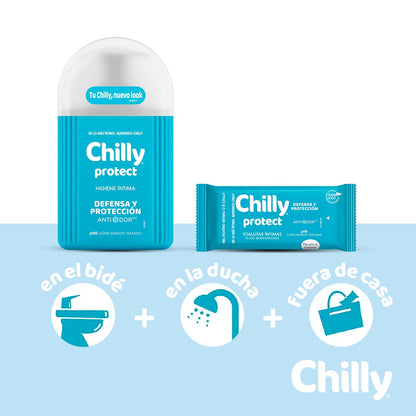 Chilly Protect Antibacteriano Intimate Hygiene Gel, 250 ml