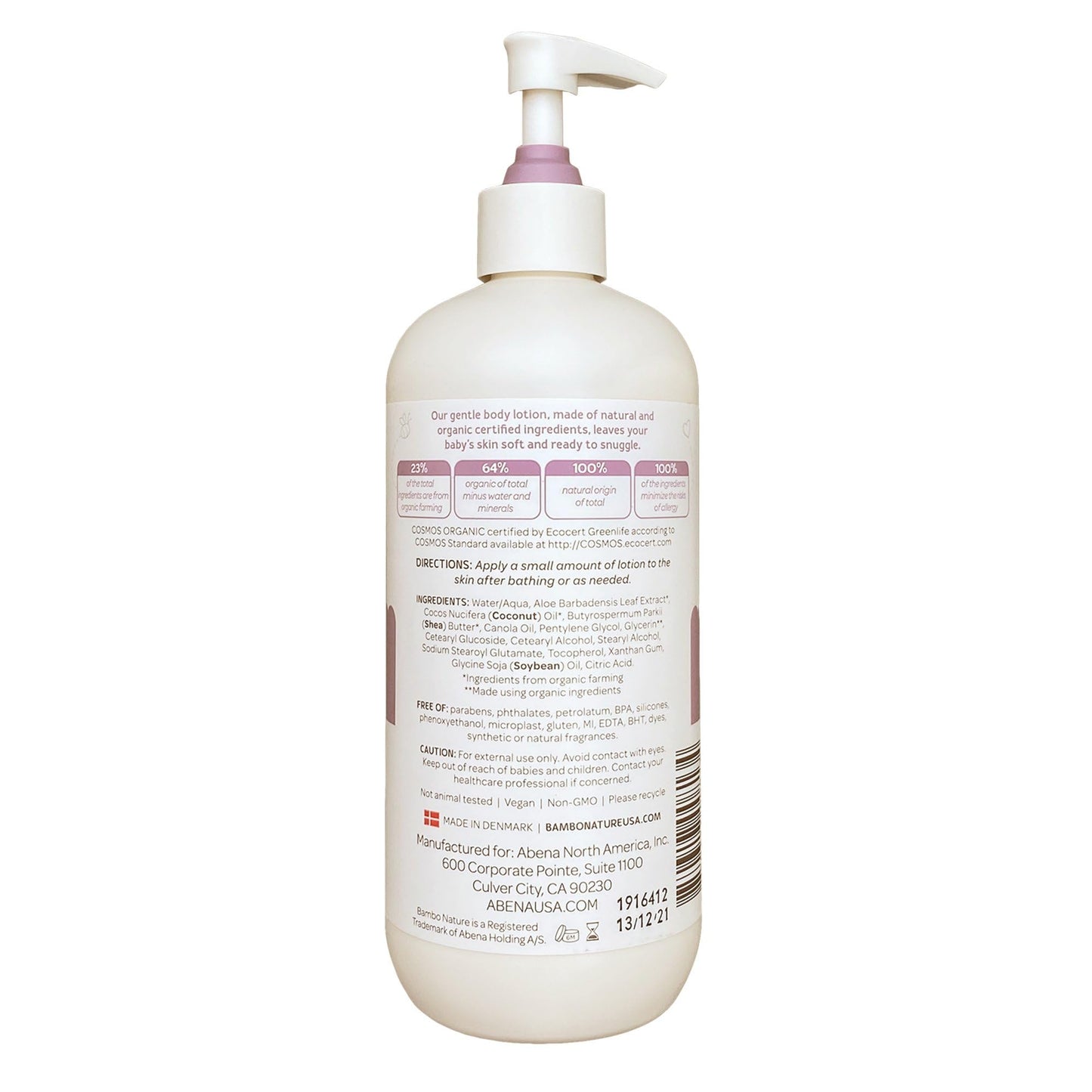 Bambo Nature Snuggle Time Body Lotion, 16.9 fl oz Bottle, 1 Count