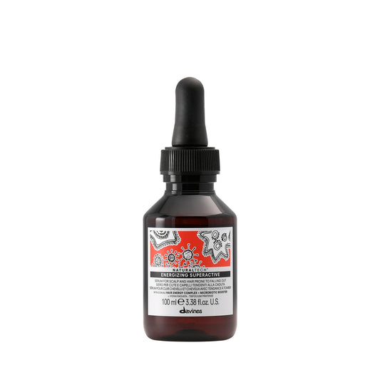 Davines Naturaltech Energizing Superactive Anytime, Stimulating & Fortifying for Thinning Hair & Hair Loss - With Caffeine Phytoceuticals - Thickening Serum, Travel Size, 3.38 Fl Oz