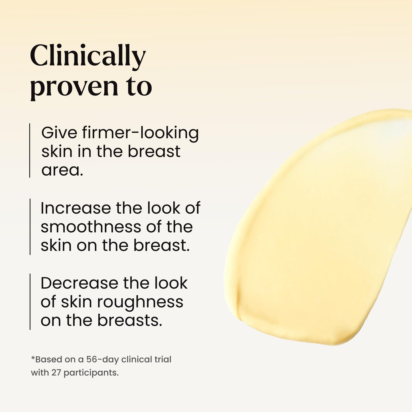 MAËLYS B-PERKY Lift & Firm Breast Mask - Leave-On Firming Cream for Breast Area - Smoothing Chest Treatment with Hydrating Jojoba Oil and Skin Tightening Kigelia Africana (3.38 Fl Oz)