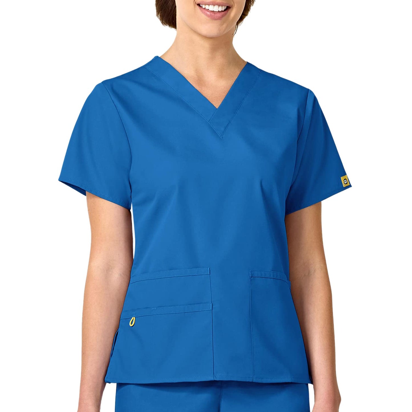 WonderWink womens Origins Bravo V-Neck Top, Royal, XX-Small