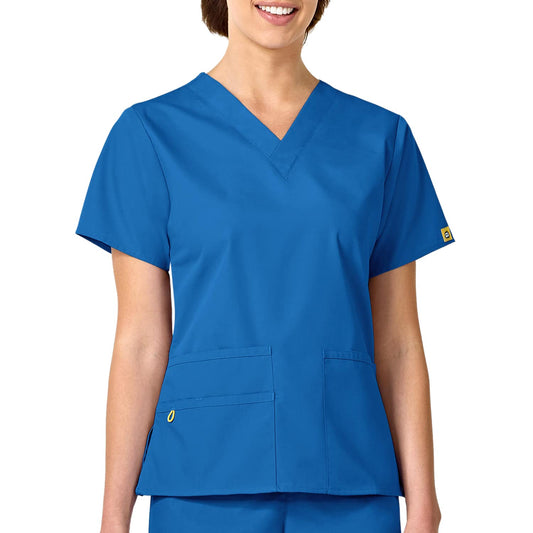 WonderWink womens Origins Bravo V-Neck Top, Royal, XX-Small