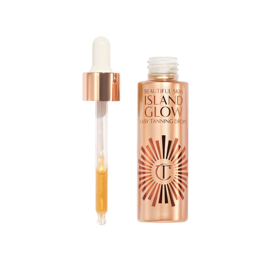 Charlotte Tilbury Beautiful Skin Tanning Drops - Body & Face Bronzing Drops Enriched with Hyaluronic Acid for Long-Lasting Hydration - Leaves Skin with a Natural, Radiant Glow
