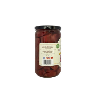Paisley Farm Balsamic Beets & Onion Salad 6-Pack – Sweet & Tangy Pickled Beets with Onions in Balsamic Vinegar – Ready-to-Serve Gourmet Side Dish – 24 oz Jars