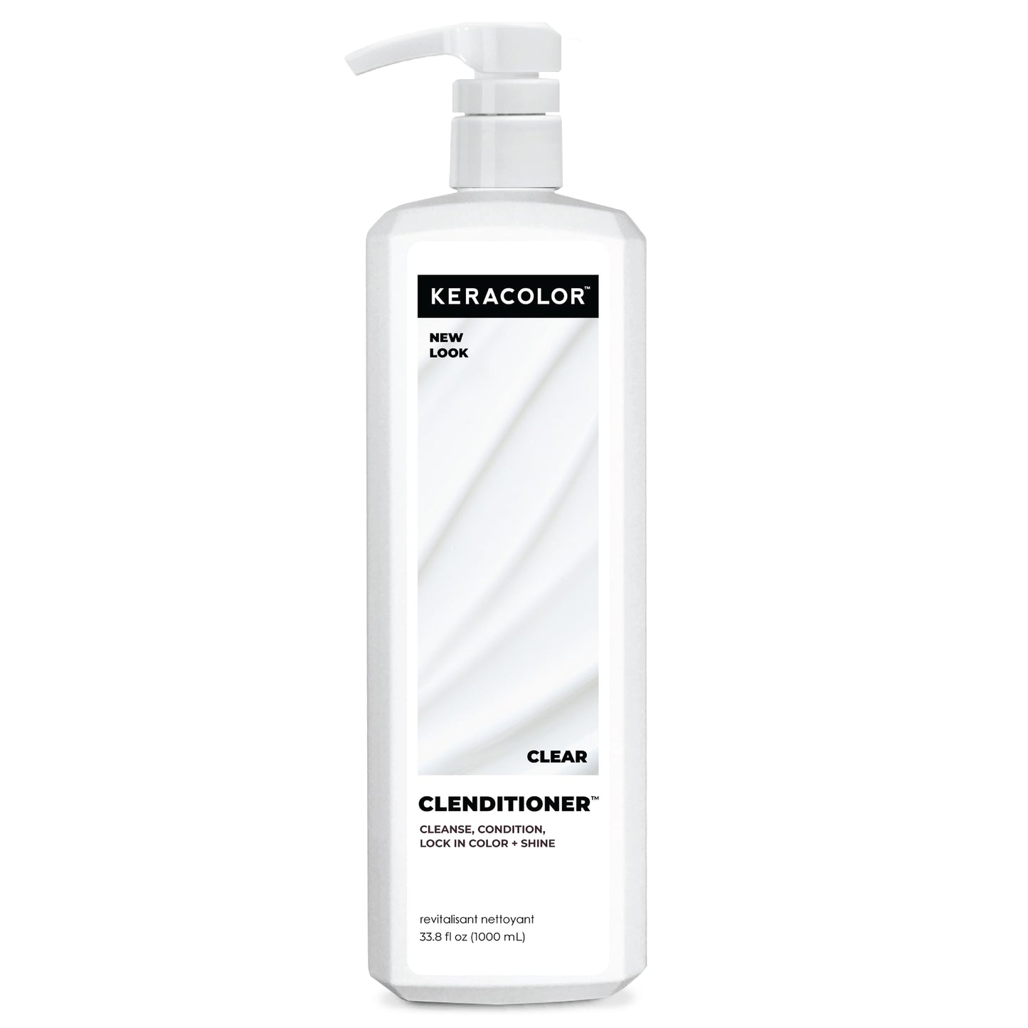 Keracolor Clenditioner Cleansing Conditioner, Clear, Color Protecting Keratin-Infused Co-Wash, Prevents Fade, 2 Sizes