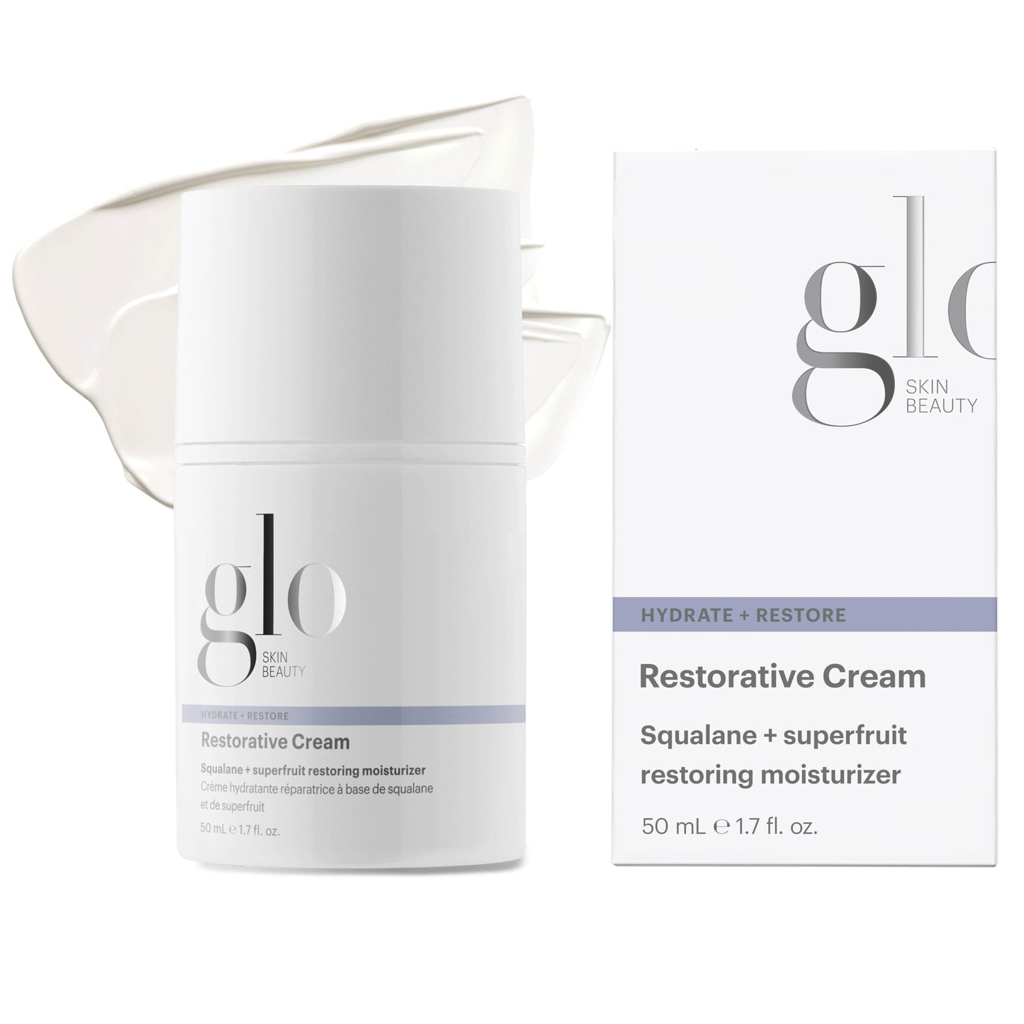 Glo Skin Beauty Restorative Cream, 1.7 oz – Hydrating Face Moisturizer with Resveratrol, Squalane & Black Currant Seed Oil – Nourishing Facial Cream for Dry, Sensitive & Aging Skin – Daily Moisturizer