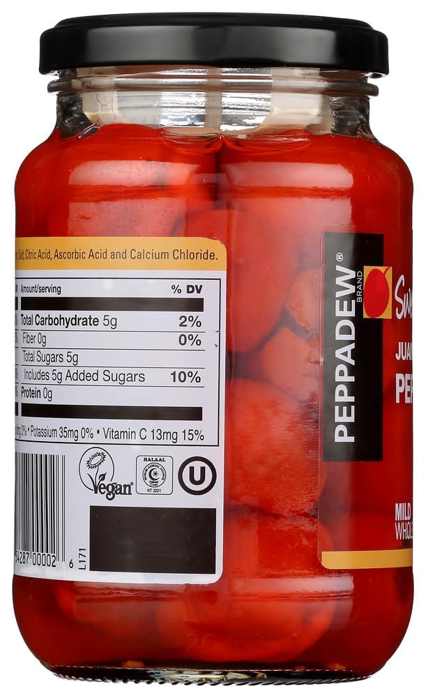 PEPPADEW Sweet Piquant Peppers, 14 Ounce