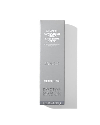 DOCTOR BABOR Protect Rx Mineral Face Sunscreen SPF 30, Physical Protection with No White Cast, Non Tinted Sheer Mineral Coverage for Anti Aging and Wrinkle Defense, Moisturizing Under Makeup, 1 oz.