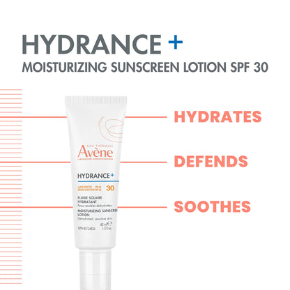 Avène Hydrance+ Moisturizing Sunscreen Lotion SPF 30 1.3 Fl Oz