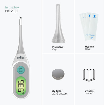 Braun Digital Thermometer, Clinically Accurate, Color Coded Fever Guidance for Baby, Toddlers, Kids & Adults, Oral, Rectal or Underarm use, No 1 Brand Recommended by Pediatricians