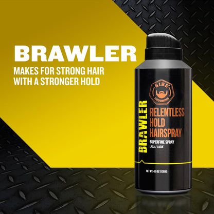 GIBS Grooming Brawler Bantamweight Hairspray, 4.5oz