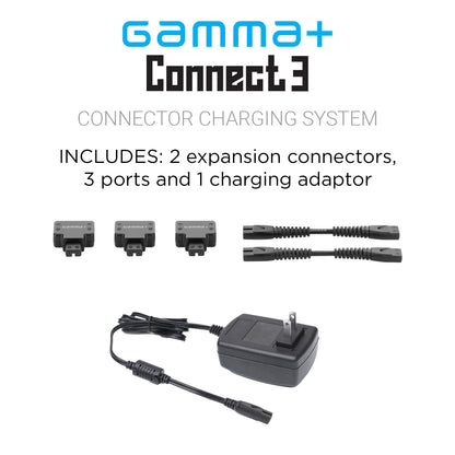 GAMMA+ Barberhood Connect 3 Charging System, Expansion Cord (Charging Bases not Included)