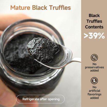 Premium Black Truffle Sauce, Black Truffle Content>39% (2.82oz/80g) Without Flavoring, Pasta Sauce and Bread Spread 黑松露酱