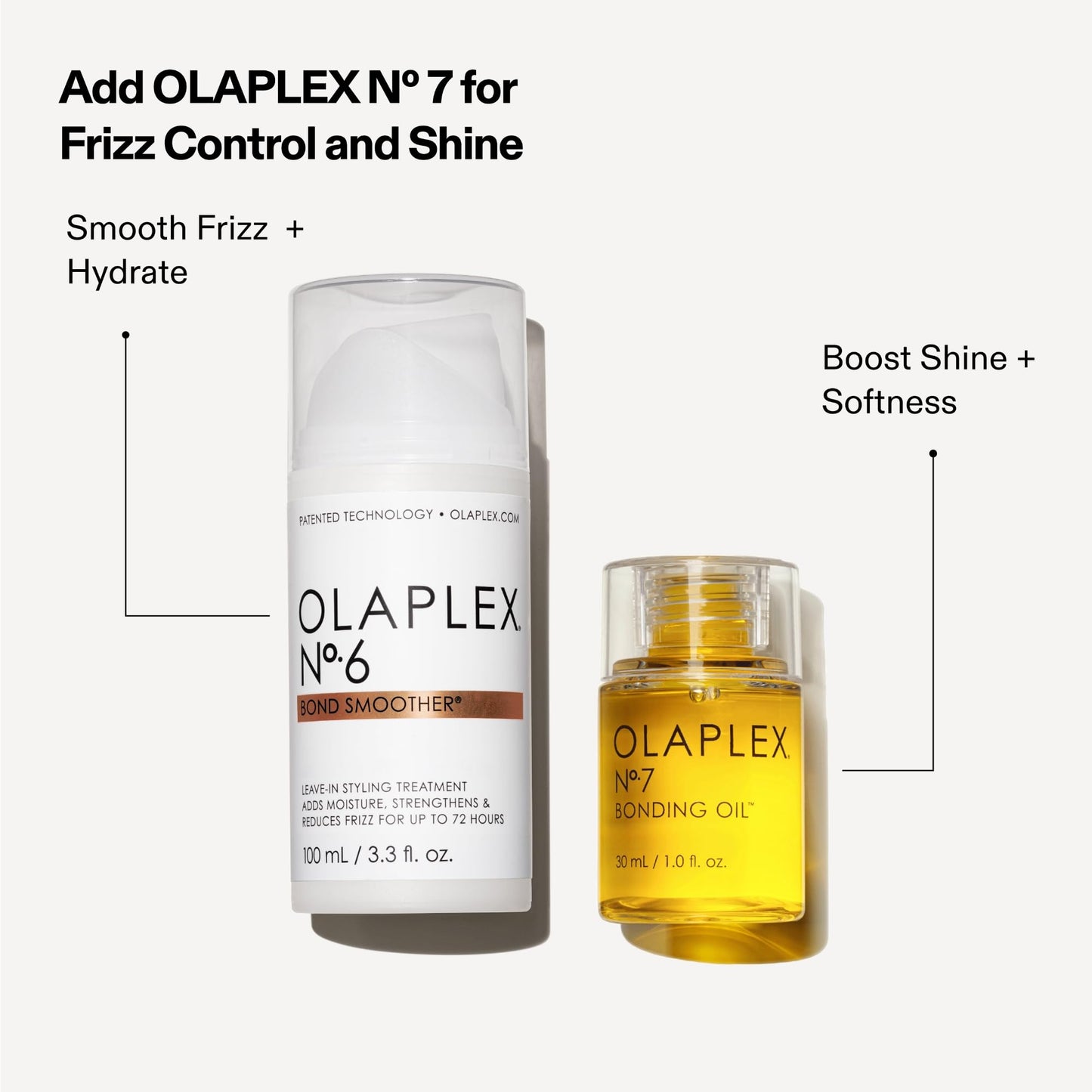Olaplex Nº. 6 Bond Smoother: Leave-In Styling Treatment | Smooths, Conditions, & Strengthens | Frizz Control for Up to 72 Hours | For Coily, Curly, Straight, and Wavy, 100 mL / 3.3 Fl Oz
