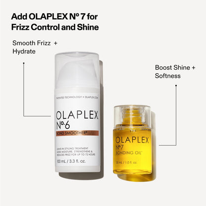 Olaplex Nº. 6 Bond Smoother: Leave-In Styling Treatment | Smooths, Conditions, & Strengthens | Frizz Control for Up to 72 Hours | For Coily, Curly, Straight, and Wavy, 100 mL / 3.3 Fl Oz