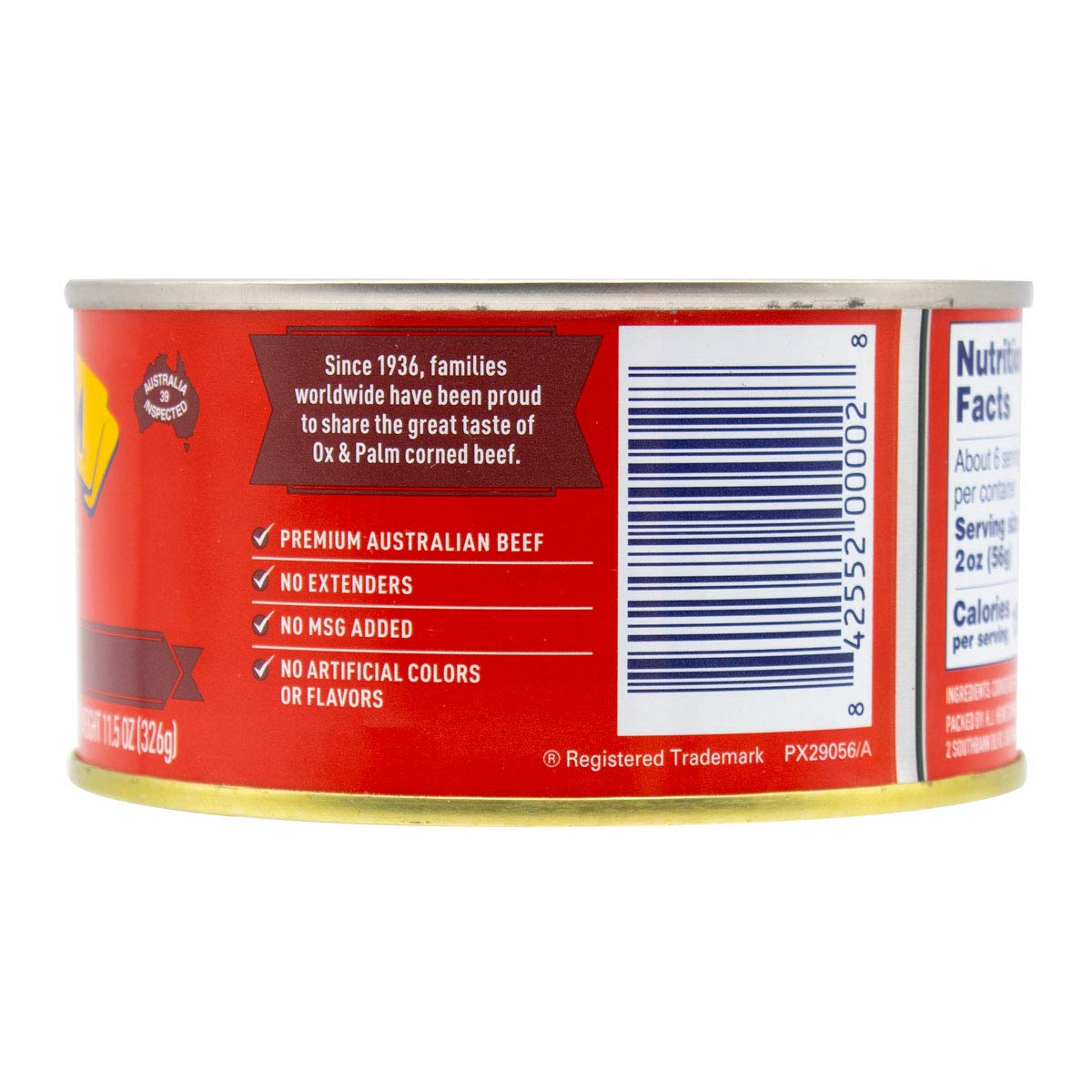 Ox & Palm Corned Beef, Original Chunky Style, 11.5 Ounce (Pack of 1)