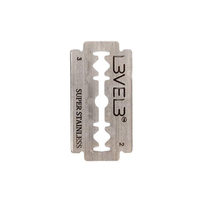 L3 Double Edge Razor Blades - Platinum Coated, Stainless Steel for the Close Shave - for Double Edged Safety Razors - 100 Count (2)